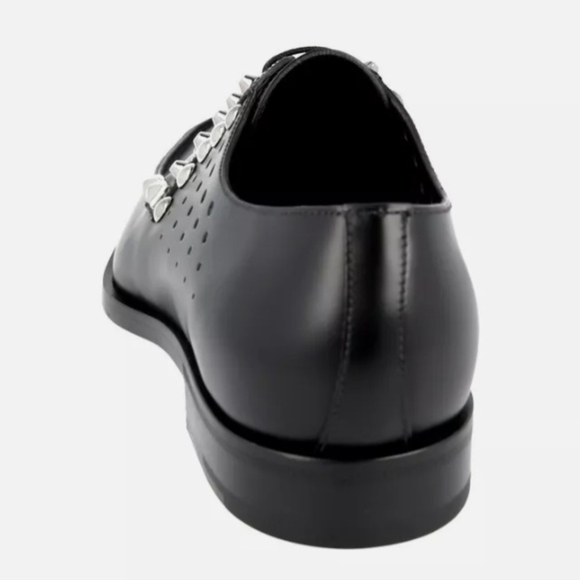 Prada Leather Studded Lace Up Shoes - Picture 3 of 6